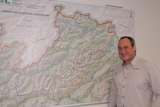 WLV-Leiter Christian Ihrenberger und sein Team sind für das Außerfern zuständig. In Sachen Wildbachverbauung ist die Region besonders herausfordernd.