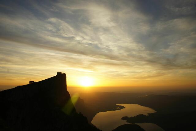 Abendstimmung am Schafberg, der das Ziel des "1. Schafbergtrails" ist. | Foto: LG St. Wolfgang