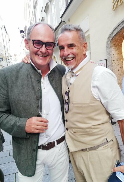 Helmut Schramke und Michi Klemera verstehen sich prächtig.