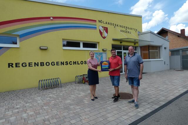 Regina Engelbrecht (eNu), Bgm. Robert Meißl, Vizebgm. René Zonschits