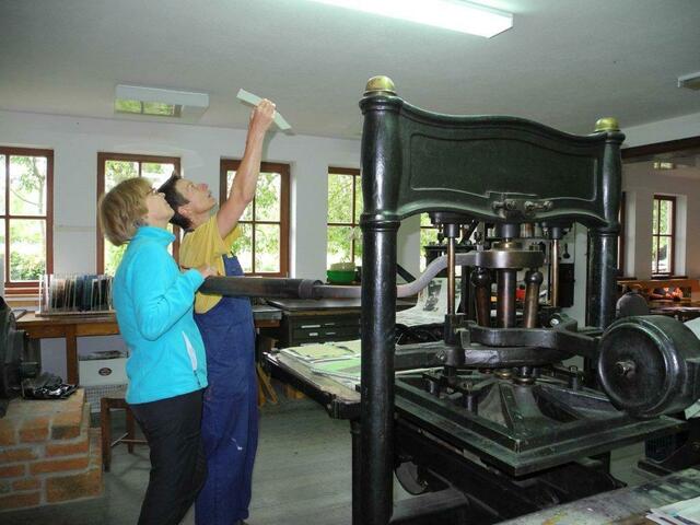 In der Druckwerkstatt | Foto: Künstlerdorf