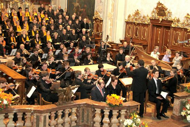Der Herzogenburger Motettenchor während der Aufführung von Haydns "Schöpfung" im Jahr 2012.