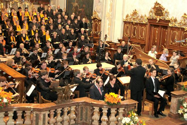 Der Herzogenburger Motettenchor während der Aufführung von Haydns "Schöpfung" im Jahr 2012. | Foto: Motetten Chor