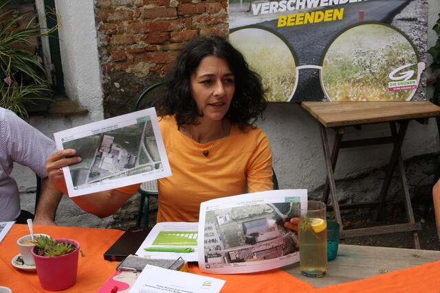 Die Grüne Klubobfrau im Landtag, Sandra Krautwaschl, will in Fehring einige Fabriks- und Industrieruinen ausgemacht haben.