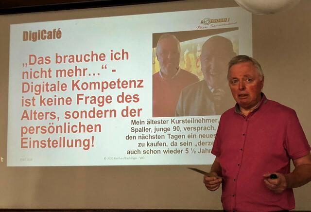 Gerhard Pachinger wirbt für die Nutzung des Handys in vielen Lebensbereichen | Foto: Seniorenbund