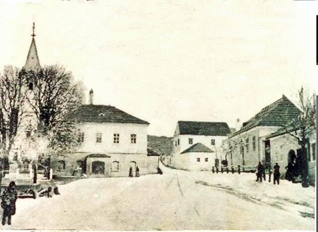 Müllendorf 1898 – unter anderem die Kirche