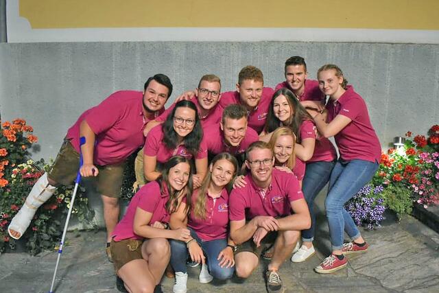 Der Landjugend-Bezirksvorstand beim Ortsgruppen-Treffen in St. Stefan ob Stainz