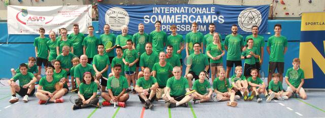60 Sportler nahmen am Badminton-Sommercamp teil.