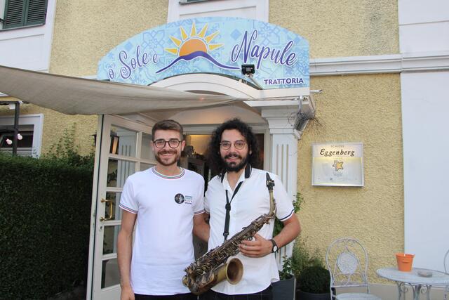 Fabrizio (l.) und Andrea, zwei echte Italiener in Weiz.