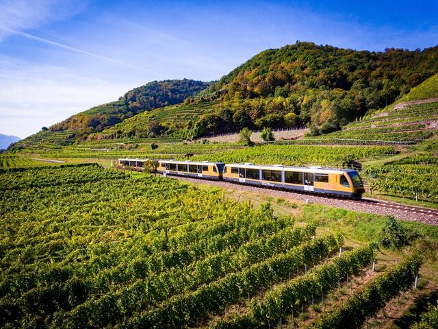 Die Wachaubahn darf nach dem Geröllsturz wieder fahren. | Foto: NB/Kerschbaummayr