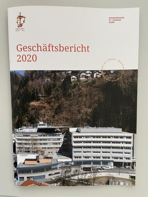Krankenhaus St. Vinzenz Zams: "Geschäftsbericht 2020".