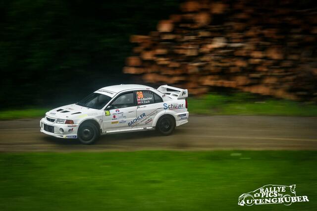 Umstieg auf den Mitsubishi EVO 6: Geri Bachler aus Lunz am See konnte trotz des gemieteten Autos bei der Rallye in Weiz überzeugen. | Foto: Dominik Autengruber