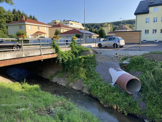 Dieses neue Rohr führte zu Fragen bei Gablitzern.