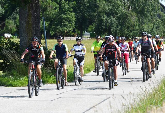 Rege Teilnahme beim Landesradwandertag des Pensionistenverbandes. | Foto: Vorich