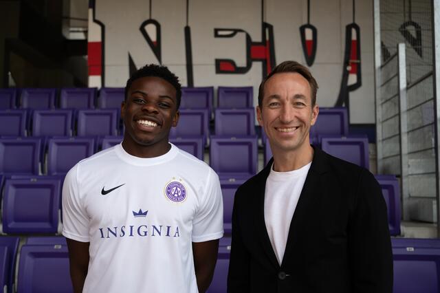 Noah Ohio mit Sportdirektor Manuel Ortlechner.