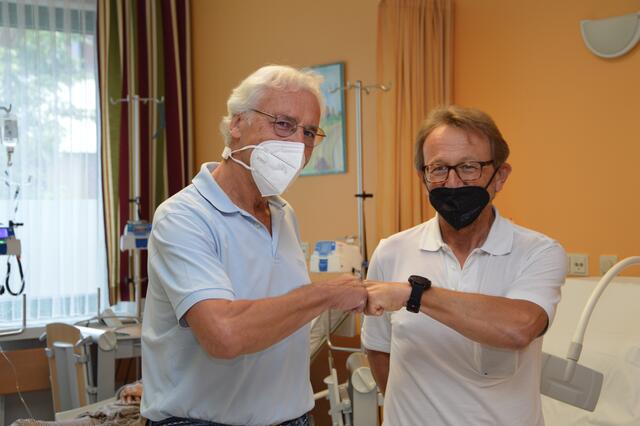 Peter Preis und Andreas Kretschmer blicken erfreut auf erfolgreiche 30 Jahre zurück.