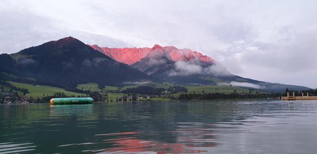 "Kaiserglühen" am Walchsee