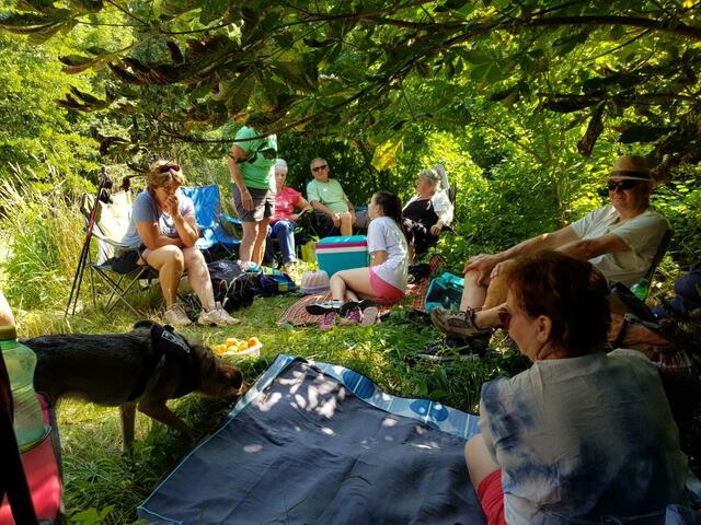 Auch ein gemütliches Picknick gab es, bevor es zurück ging.