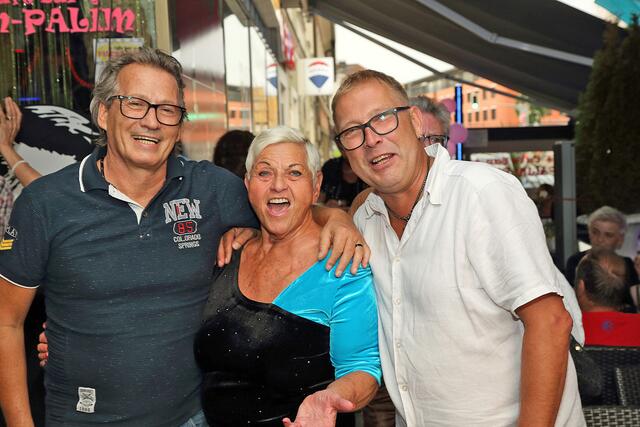25 Jahre Palim-Palim: Fritz und Alex mit Jazz Gitti