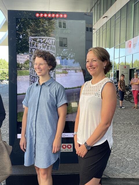 Greta Schlünz (Kultur Land) und Dagmar Aigner (Kultur Stadt) freuten sich über die vielen Einreichungen.