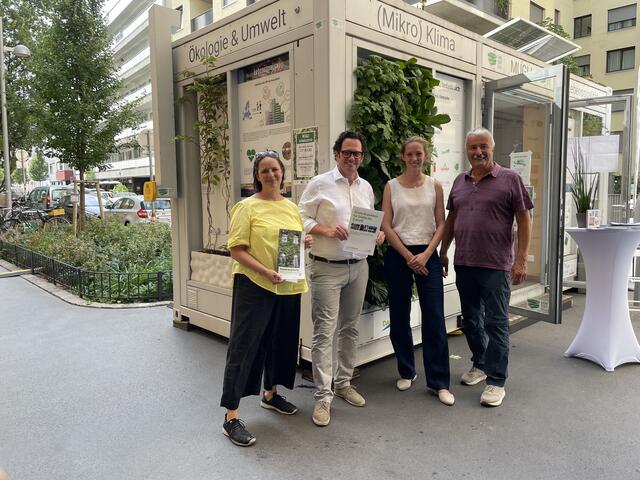 Christian Schrefel, Elisabeth Gruchmann-Bernau, Markus Reiter und Isabelle Uhl (v.r.) waren im MUGLI in der Ahornergasse zu Besuch.