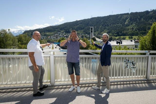 Martin Juen (Bezirksteam Innsbruck), Tom Mayer (Gemeinderat Liste Fritz), Markus Sint (Landtagabgeordneter Liste Fritz)