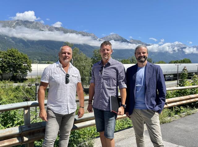 vlnr.: Martin Juen, GR Thomas Mayer und Markus Sint – von der Liste Fritz