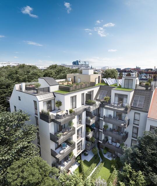 Die Wohnungen verfügen über Balkone und die Möglichkeit des "Urabn Gardenings"