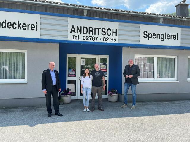 Bezirksstellenleiter Georg Lintner, Alexandra Dörrich, Thomas Frühwirth, Bezirksstellenobmann Markus Leopold