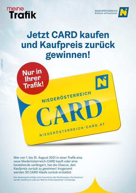 Alle Infos zur Aktion. | Foto: Niederösterreich-CARD