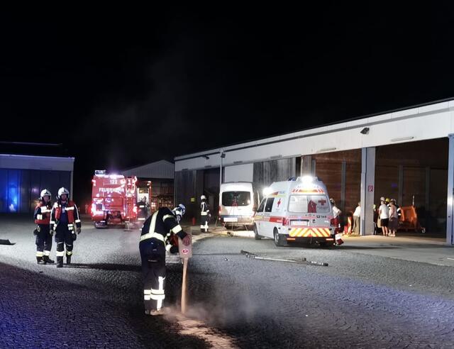 Am Einsatzort in Haag