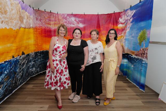 Vernissage in der Galerie RO34: Andrea Winkelmeier, Marijana Vukovic, Christine Pantak und Cornelia Izzo.
