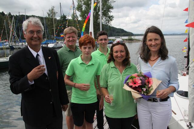 Carl-Heinz Gressel mit Familie De Timoteo.