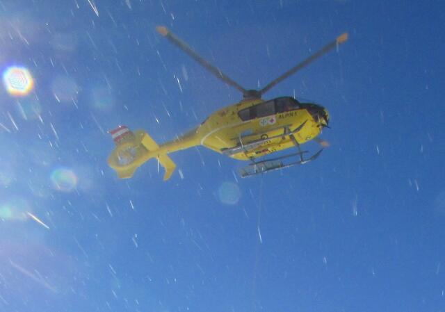 Der Rettungshubschrauber stand im Einsatz.