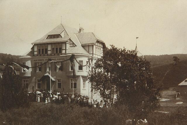 Das Scheibbser Krankenhaus bei seiner Eröffnung im Jahr 1911
