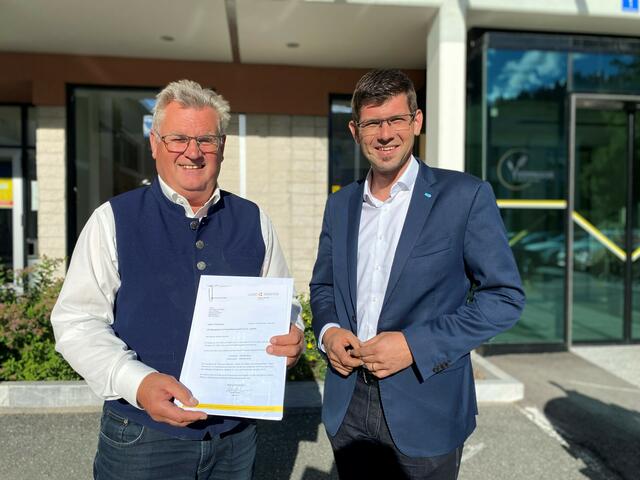LR Martin Gruber und Obmann Johann Windbichler
Hermagor.