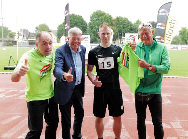 v.l.n.r. Markus Oberwinkler, Peter Kaiser, Kevin Kohlweis (vierfacher Staatsmeister, zweifacher Vize-Staatsmeister), Werner Steindl (BSG Spittal_Drau)