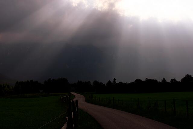 Das Wetter kann sich schnell verändern. 