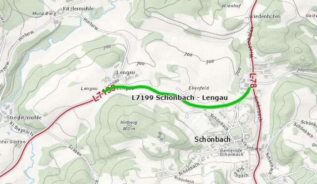 Der betroffene Streckenabschnitt