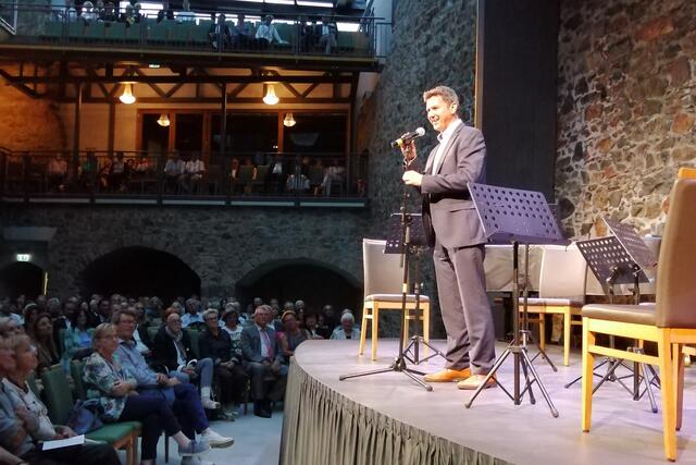 Daniel Fellner bei der Eröffnung der Taggenbrunner Festspiele am 1. August.