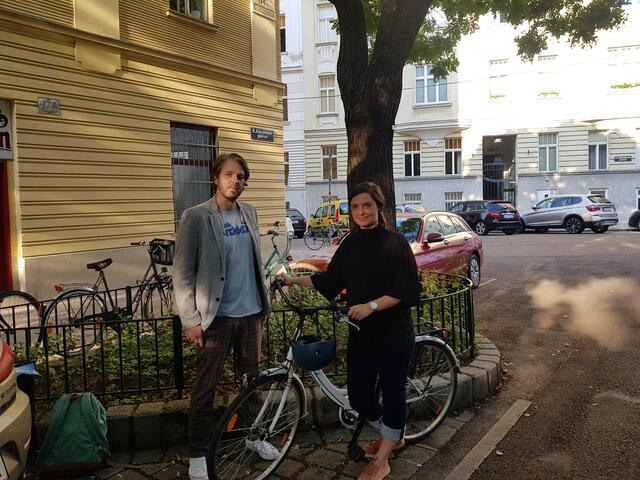 Bernd Kantoks und Pia Vera Nagl sind das neue Spitzen-Duo der Mobilitätskommission der Josefstadt.