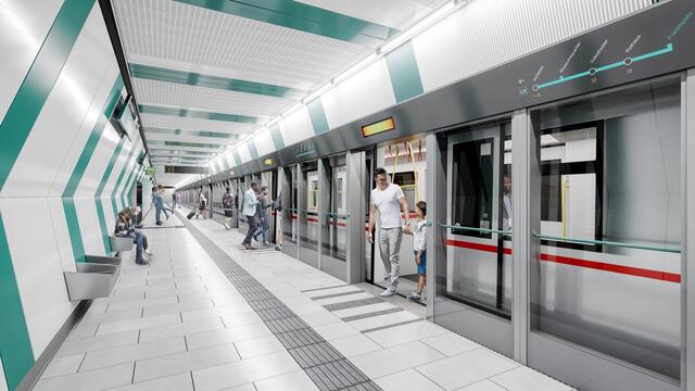 Die neue U5 wird auf der gesamten Strecke mit Bahnsteigtüren ausgestattet.