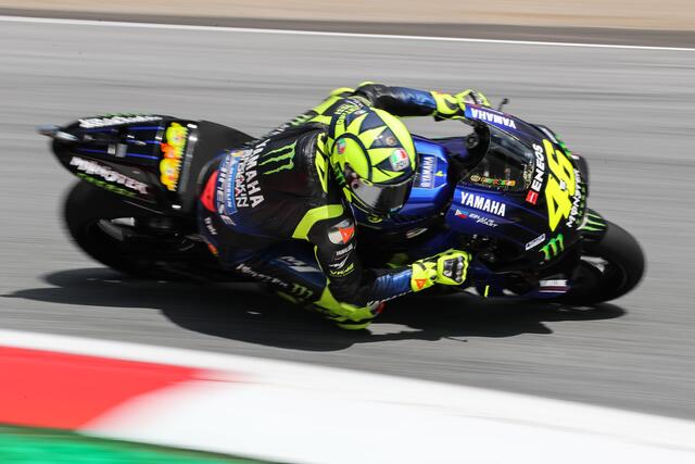 "Il Dottore" 2019 am Ring auf seiner Yamaha.