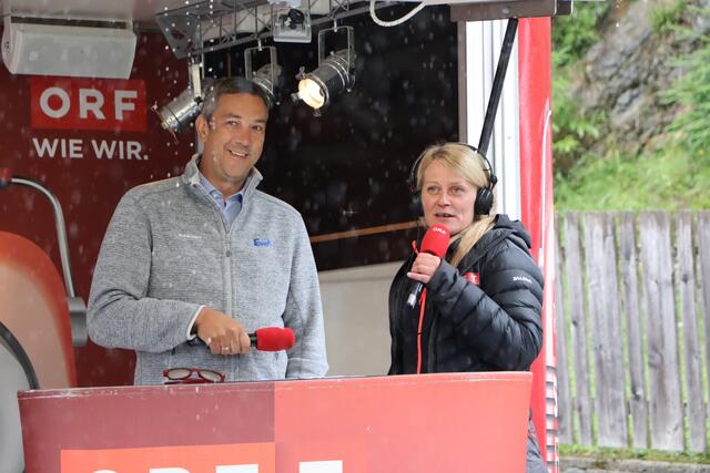 Harald Stocker, Vizebürgermeister von Assling, im Interview mit Moderatorin Helena Fröhlich.