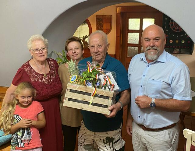 Maria Luise Korak, Poldi Steindorfer, Anton Korak, Gerald Grebenjak (von links)
