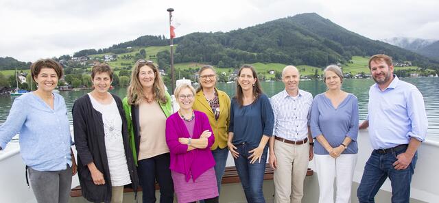 Von links: E. Götze, A. Rössler, S. Pickard-Kröpfl, U. Böker, C. Hauschildt-Buschberger, K. Hörmandinger-Kroath, Michael Hörmandinger, H. Kromp-Kolb, C. Stammler