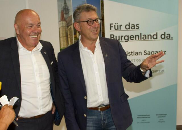 Bgm. 2. LT-Präs. Georg Rosner mit Heinz Gyaky - Gemeinderat Bad Tatzmannsdorf
