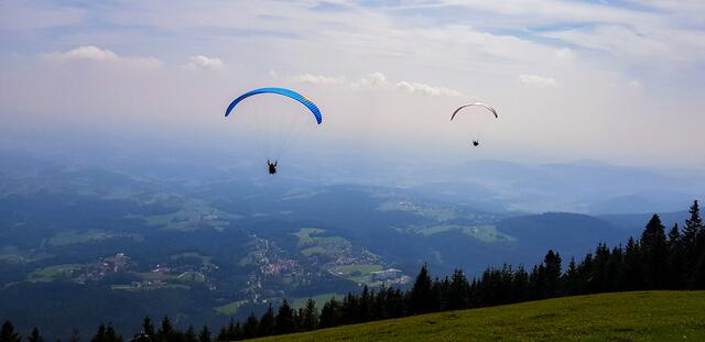 Liebt das Paragleiten: Paul Guschlbauer