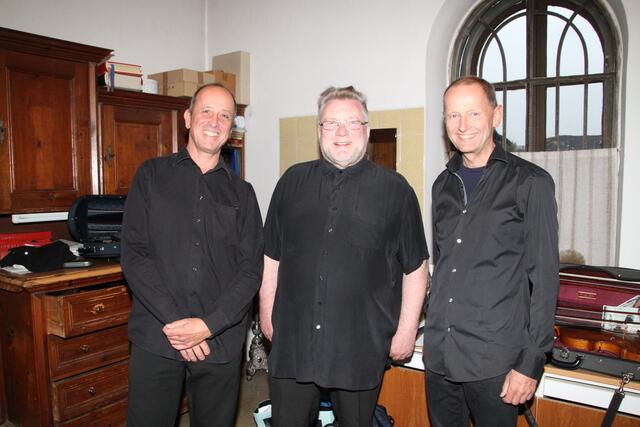 Markus Tomasi, Pfarrer Nikolaus Erber, Johannes Gasteiger.