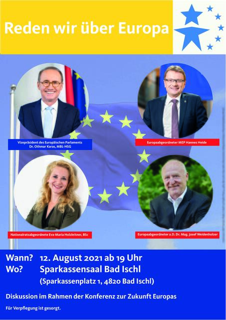 Reden wir über Europa. | Foto: MEP Hannes Heide
